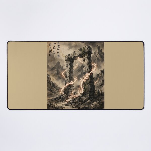 Item preview, Awakening of the Ancient Gateway Sumi-e Ink Wash designed and sold by DuckOddity.