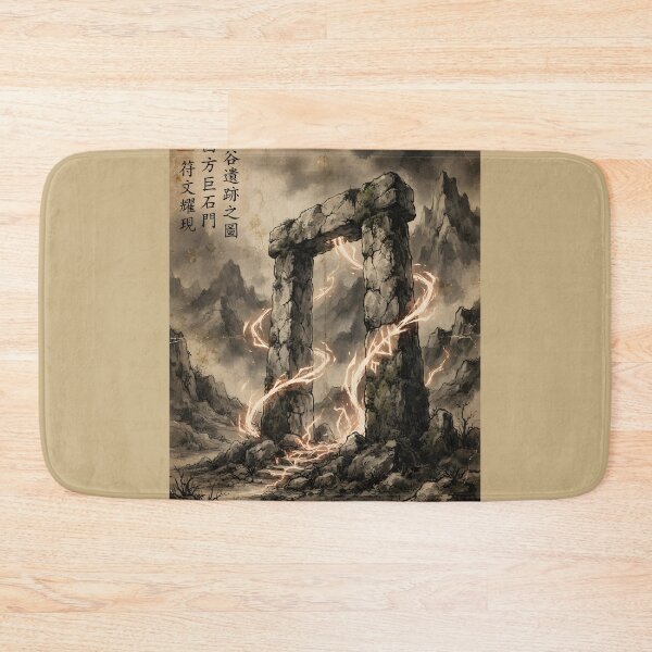 Item preview, Awakening of the Ancient Gateway Sumi-e Ink Wash designed and sold by DuckOddity.