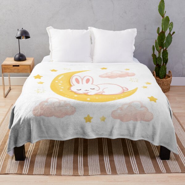Item preview, Dreamy Moon Bunny Sticker | Adorable Kawaii Night Sky Design designed and sold by Stylestickers55.