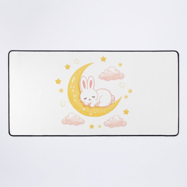 Item preview, Dreamy Moon Bunny Sticker | Adorable Kawaii Night Sky Design designed and sold by Stylestickers55.