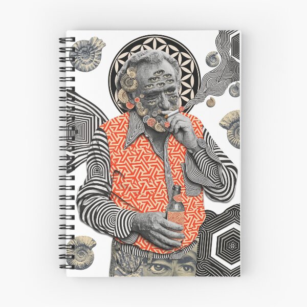 Item preview, Charles Bukowski Inspired Surreal Portrait designed and sold by Mystikos Art.