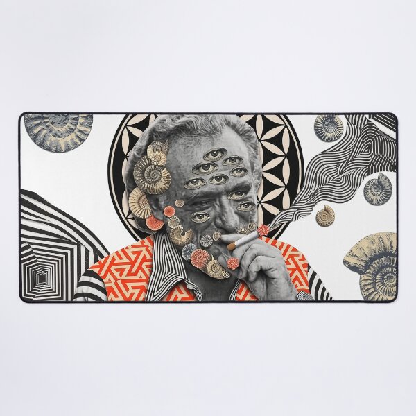 Item preview, Charles Bukowski Inspired Surreal Portrait designed and sold by Mystikos Art.