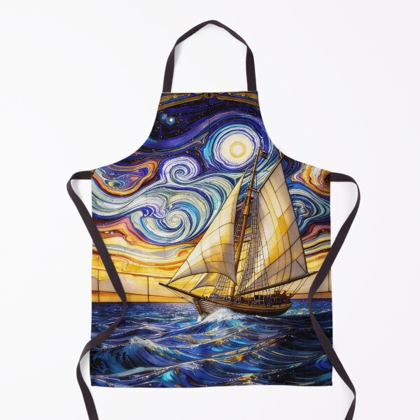 Item preview, Abstract Clipper Ship Nautical Ocean Scene designed and sold by GaffaDesigns.