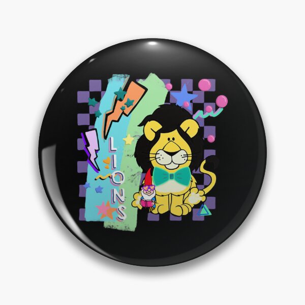 Item preview, Retro 90s Lions Mascot Cute Gnome Colorful Abstract designed and sold by odin655.