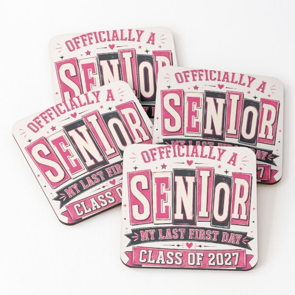 Item preview,  Officially A Senior, My Last First Day, Class of 2027, Graduation Gift, End Of School designed and sold by Sprinkle12345.