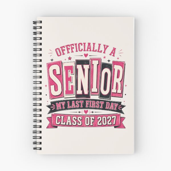 Item preview,  Officially A Senior, My Last First Day, Class of 2027, Graduation Gift, End Of School designed and sold by Sprinkle12345.