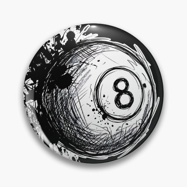 Item preview, Artistic eight ball illustration designed and sold by Z-RankCUSTOMS.