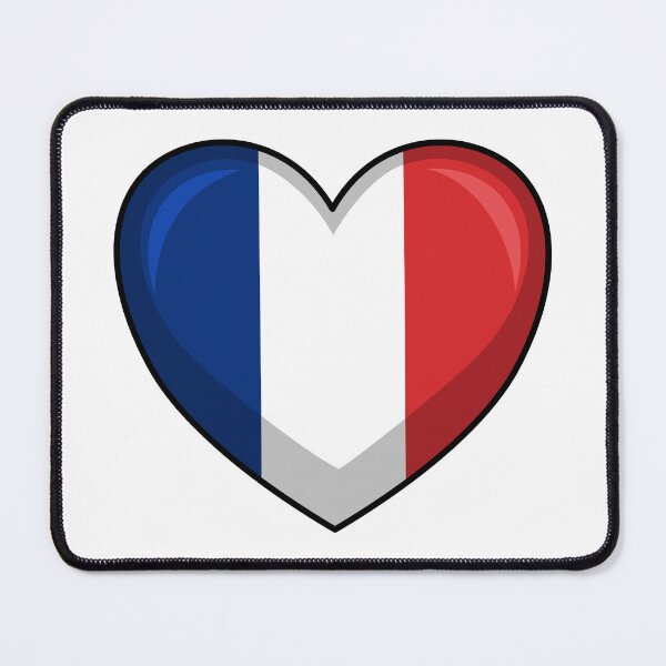 Item preview, France Flag Heart Tricolor Vector Emblem designed and sold by Anne97s.