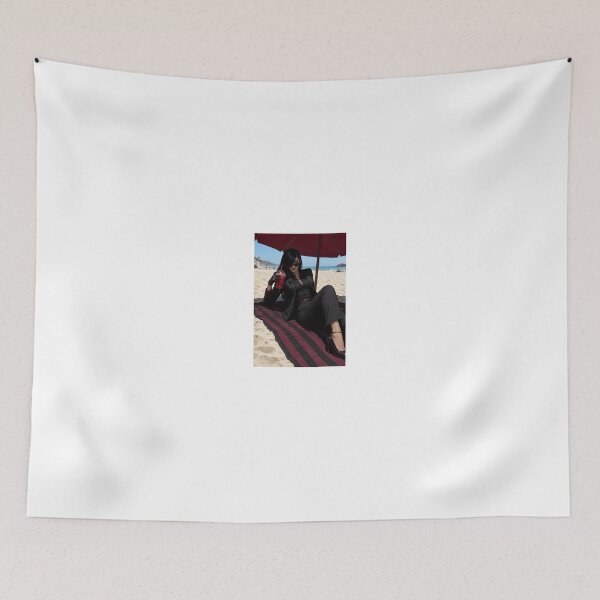 Item preview, Cassandra Kaine with red slurpee on beach designed and sold by CathryneDelamort.