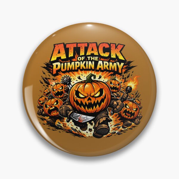 Item preview, Attack of the Pumpkin Army designed and sold by Fernhaven.