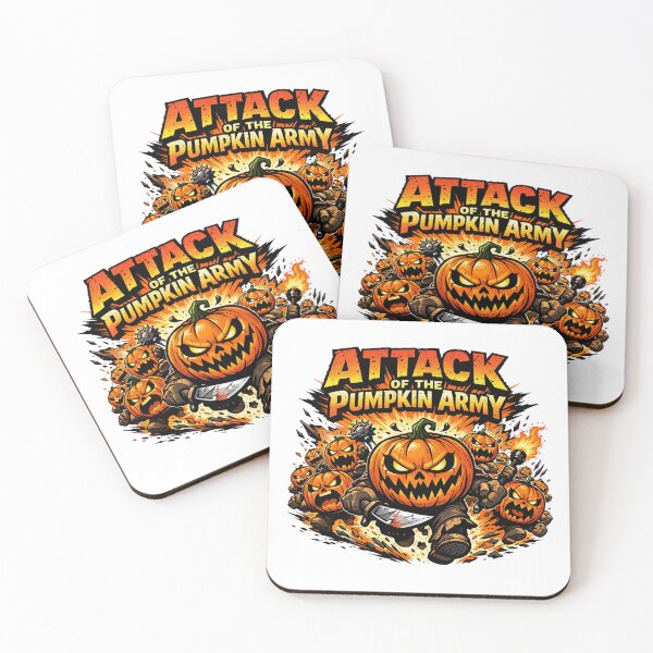 Item preview, Attack of the Pumpkin Army designed and sold by Fernhaven.