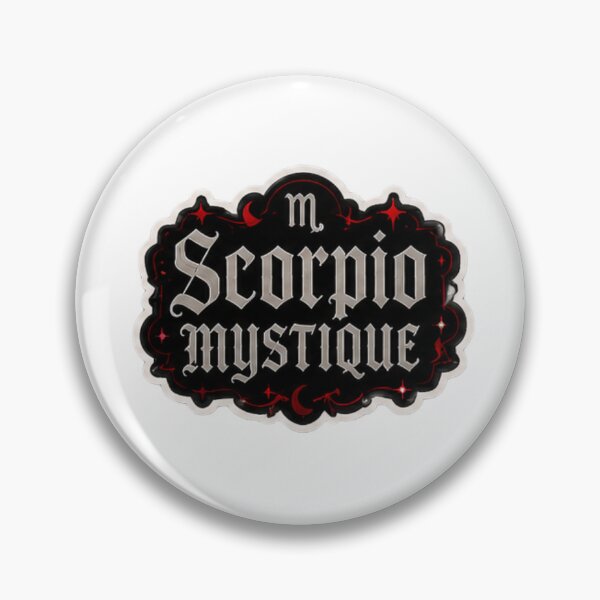 Item preview, Scorpio Midnight Energy Edgy Gothic Typography designed and sold by littleearty.