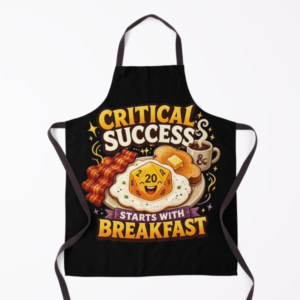 Item preview, Critical Success Starts With Breakfast Cute D20 Dice designed and sold by BadhbhArt.