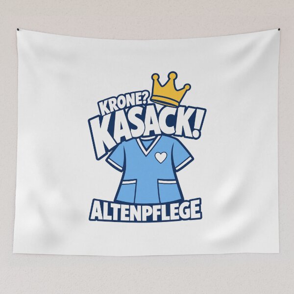 Item preview, Elderly care KRONE KASACK Funny nursing humor designed and sold by pirminio.