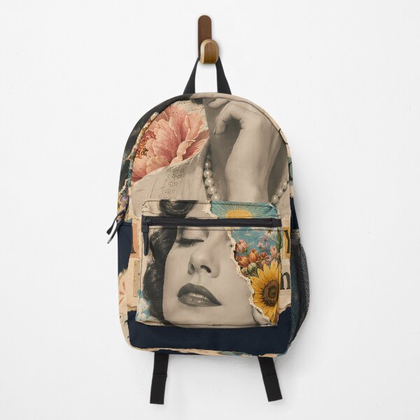 Item preview, Lost In Thought Found In Color Vintage Collage Dreamer Floral designed and sold by VIVID COLORS CLUB.