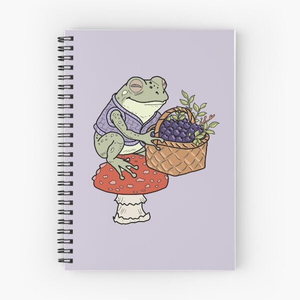 Item preview, Frog forager in Goblincore style designed and sold by LeshanArt.