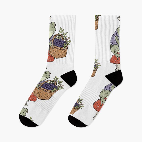 Item preview, Frog forager in Goblincore style designed and sold by LeshanArt.