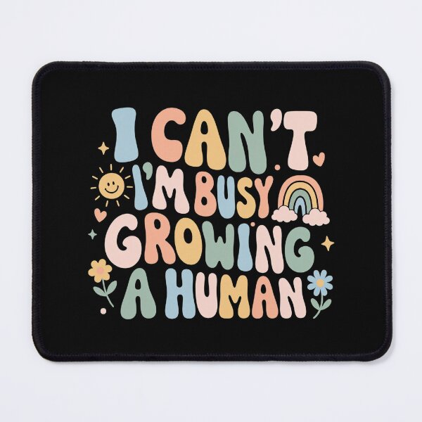 Item preview, I Can't I'm Busy Growing A Human Pregnancy Announcement Gift designed and sold by Blok45.