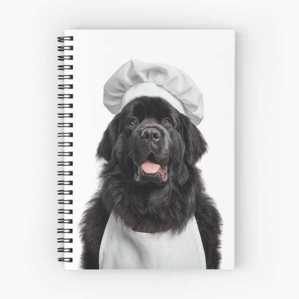 Item preview, Funny Newfoundland Dog Chef Realistic Animal Cooking Humor Art designed and sold by LazyOwlStore.