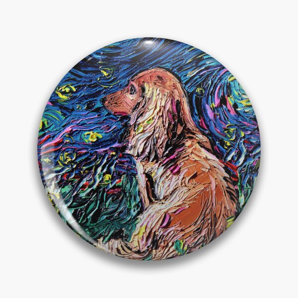 Item preview, Long Haired Brown Dachshund Night designed and sold by AjaTrier.