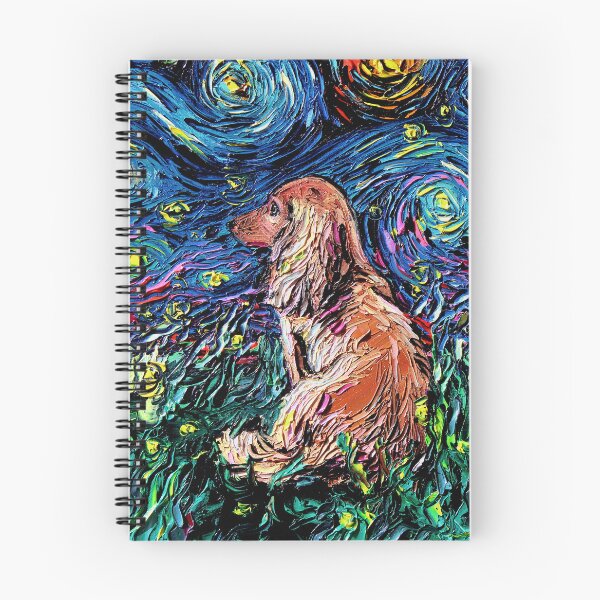 Item preview, Long Haired Brown Dachshund Night designed and sold by AjaTrier.
