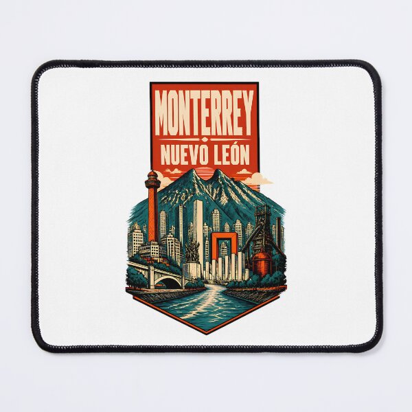 Item preview, Monterrey Nuevo Leon, Mexico Vintage Travel Tourism Art designed and sold by TravelersGems.