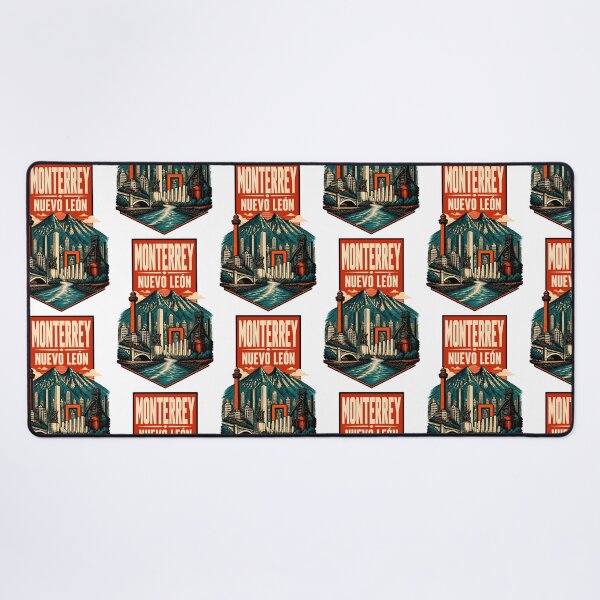Item preview, Monterrey Nuevo Leon, Mexico Vintage Travel Tourism Art designed and sold by TravelersGems.