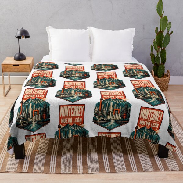 Item preview, Monterrey Nuevo Leon, Mexico Vintage Travel Tourism Art designed and sold by TravelersGems.
