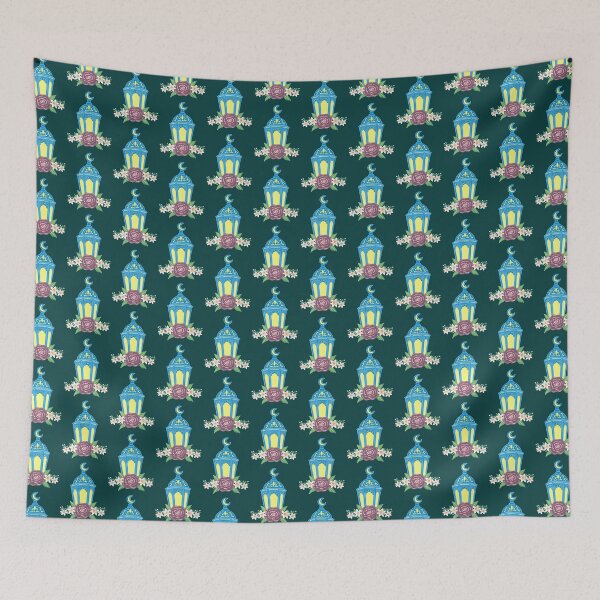 Item preview, Blue Lantern With Red Rose designed and sold by ARTIFIED.BY.FRIENDSHIP.
