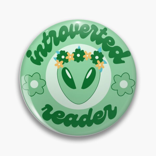 Item preview, Introverted reader green alien  designed and sold by RavenAMarie .