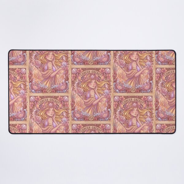 Item preview, Cancer Zodiac Goddess Art | Cancer Energy Celestial Astrology Illustration | Pastel Anime Fantasy Girl | Crab Zodiac Sign | Art Nouveau Horoscope Wall Art | Cancer Birthday Gift designed and sold by RSDigitalPrintDesign.