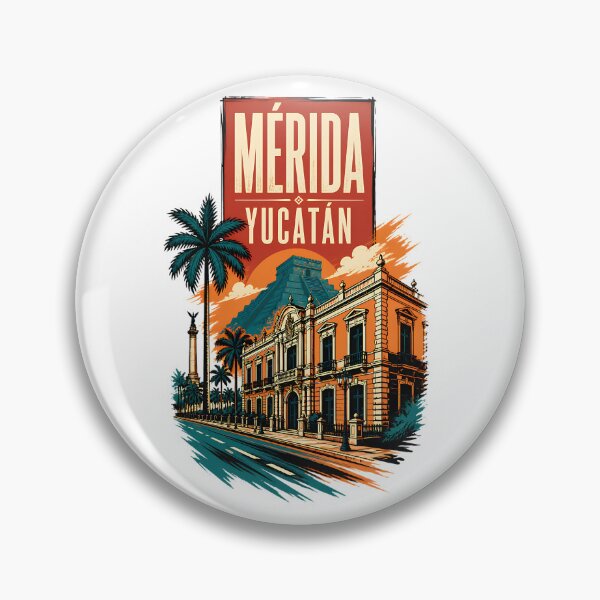 Item preview, Mérida Yucatán, Mexico Vintage Travel Tourism Art designed and sold by TravelersGems.