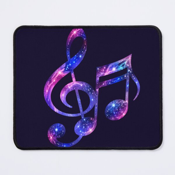 Item preview, Galaxy Music Note — Cosmic Treble Clef Sticker designed and sold by NUFADE.