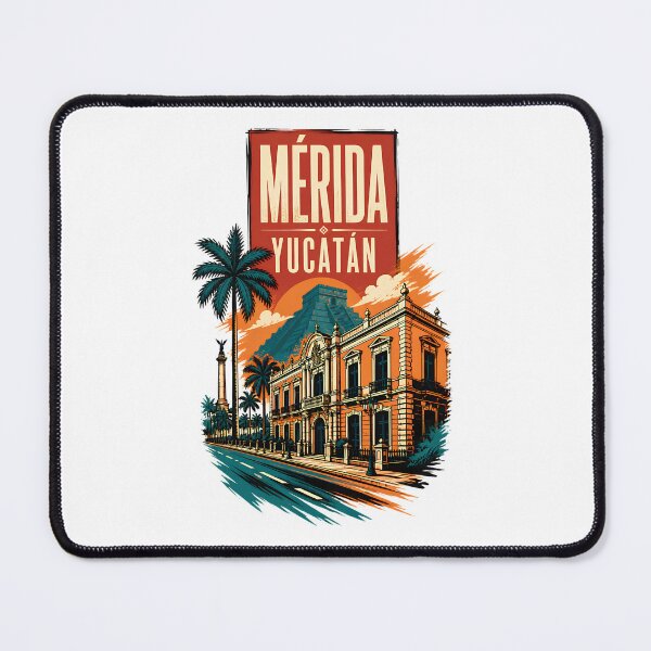 Item preview, Mérida Yucatán, Mexico Vintage Travel Tourism Art designed and sold by TravelersGems.