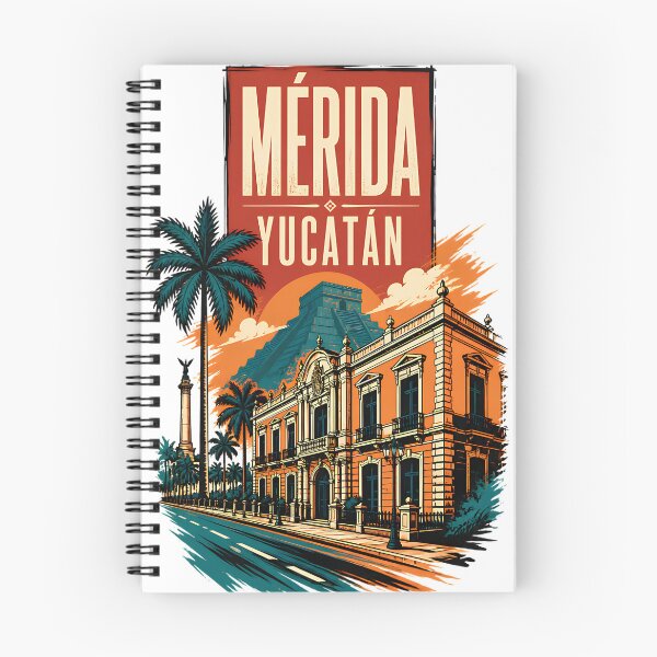 Artikelvorschau, Mérida Yucatán, Mexiko Vintage Reise-Tourismus-Kunst entworfen und verkauft von TravelersGems.