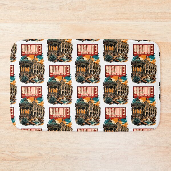 Item preview, Aguascalientes Aguascalientes, Mexico Vintage Travel Tourism Art designed and sold by TravelersGems.