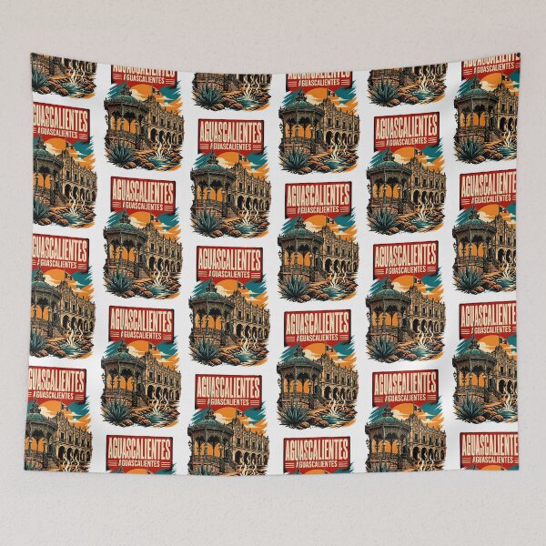 Item preview, Aguascalientes Aguascalientes, Mexico Vintage Travel Tourism Art designed and sold by TravelersGems.