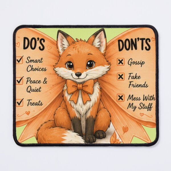 Item preview, Fox – Do's & Don'ts designed and sold by ekemarket.