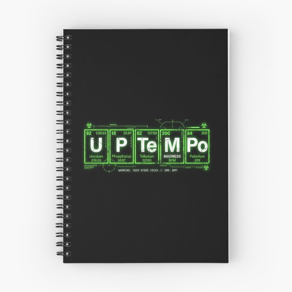 Item preview, Uptempo Hardcore Techno Periodic Table Chemistry designed and sold by SPAZE-Typo.