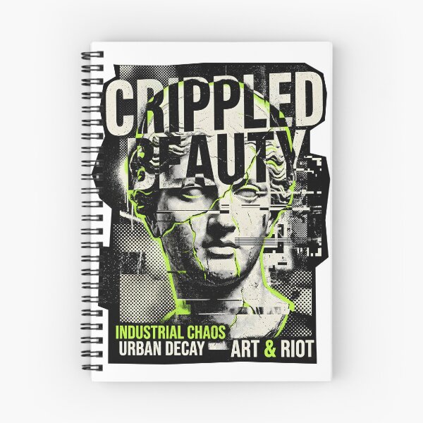 Item preview, Crippled Beauty Industrial Chaos Grunge Poster designed and sold by Zyro Craft.