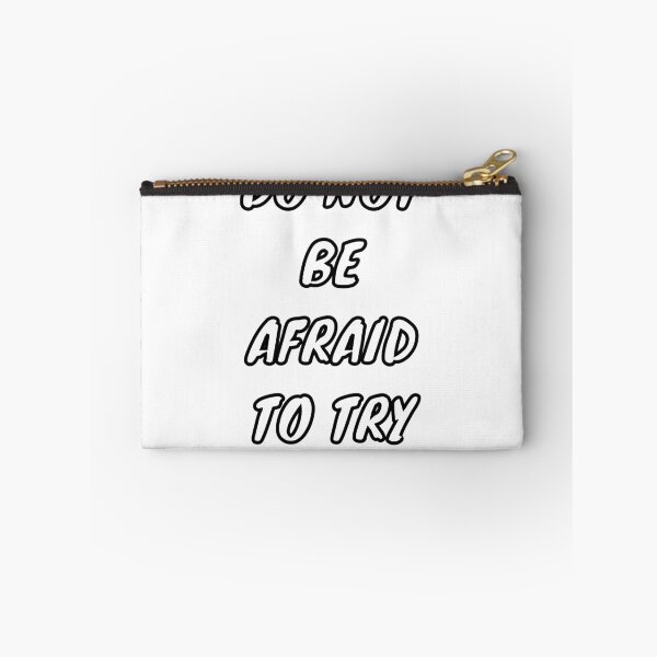 Item preview, Do Not Be Afraid To Try - Motivational Typography designed and sold by om4311.