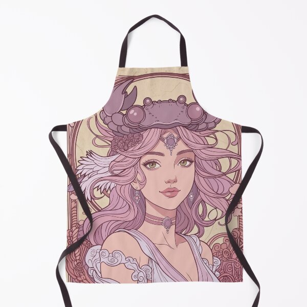 Item preview, Cancer Zodiac Goddess Art | Cancer Energy Celestial Astrology Illustration | Pastel Anime Fantasy Girl | Crab Zodiac Sign | Art Nouveau Horoscope Wall Art | Cancer Birthday Gift designed and sold by RSDigitalPrintDesign.