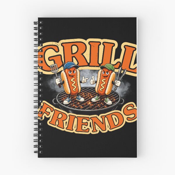 Item preview, Grill Friends – Funny Retro BBQ Hot Dog Design designed and sold by KennyTheBartender.