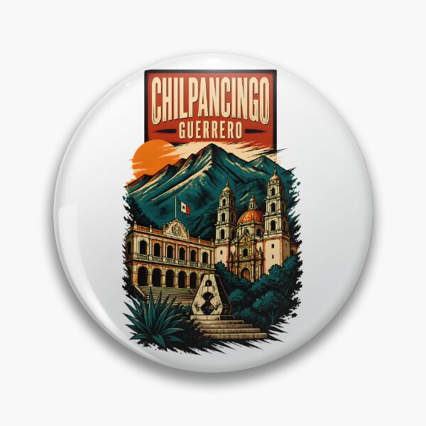 Item preview, Chilpancingo Guerrero, Mexico Vintage Travel Tourism Art designed and sold by TravelersGems.