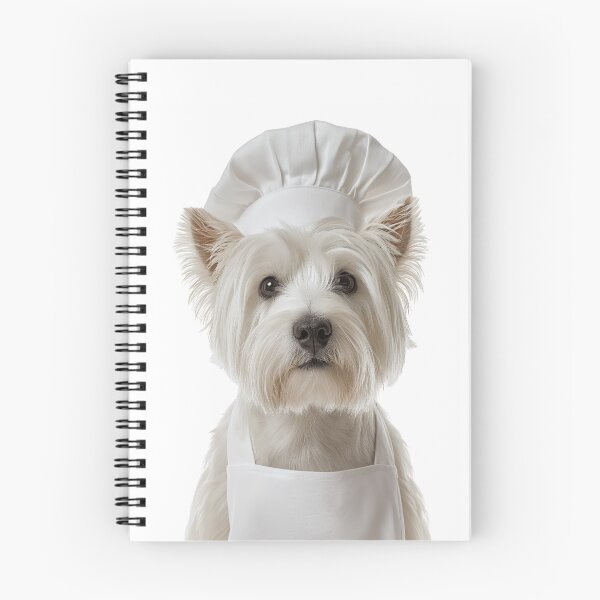 Item preview, Funny West Highland White Terrier Dog Chef Realistic Animal Cooking Humor Art designed and sold by LazyOwlStore.