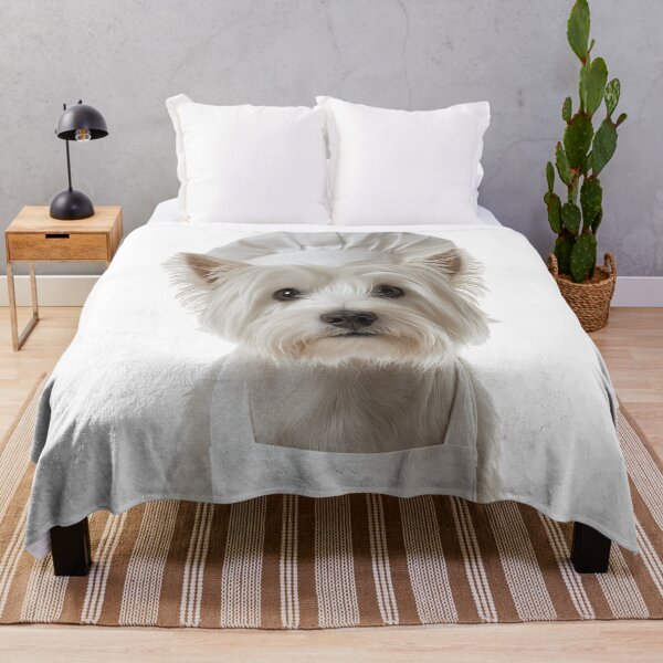 Item preview, Funny West Highland White Terrier Dog Chef Realistic Animal Cooking Humor Art designed and sold by LazyOwlStore.