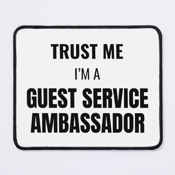 Item preview, Trust Me I'm a Guest Service Ambassador (Black) designed and sold by ShipCrewNation.