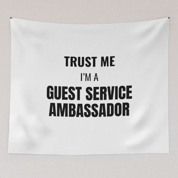 Item preview, Trust Me I'm a Guest Service Ambassador (Black) designed and sold by ShipCrewNation.