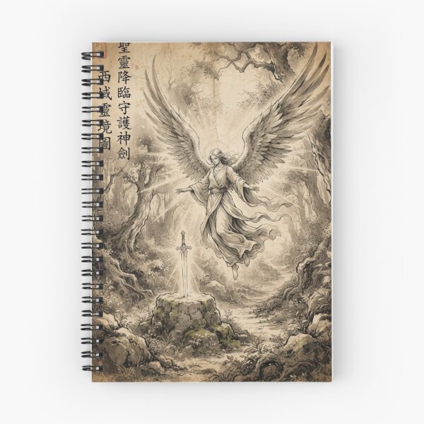 Item preview, The Celestial Guardian of the Sword Sumi-e Ink Wash designed and sold by DuckOddity.