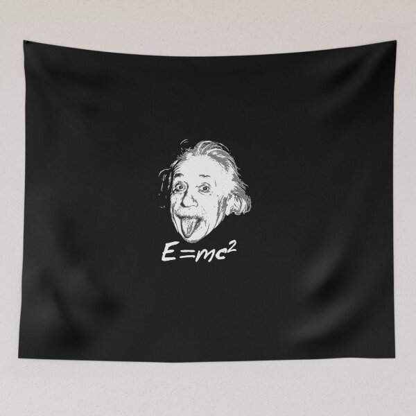 Item preview, Nerdy Einstein sticking tongue out E=mc2 Physics Teacher  designed and sold by Gbriel3.